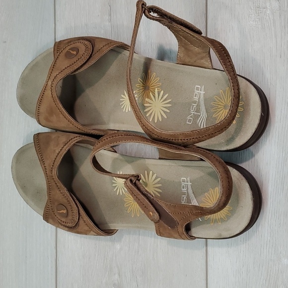 Dansko Women Iris Nubuck Comfort Leather Ankle Strap Sandals shoes sz 42/11.5-12 - Picture 7 of 14